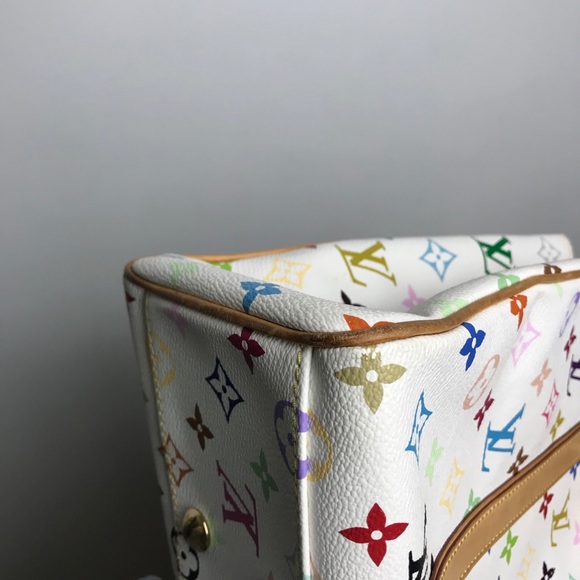 SOLD Louis Vuitton Aurelia MM White Multicolor - Picture 11 of 16